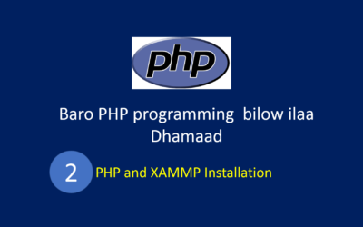 PHP and XAMMP Installation in Somali