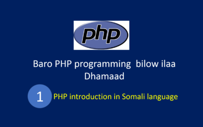PHP introduction in Somali language